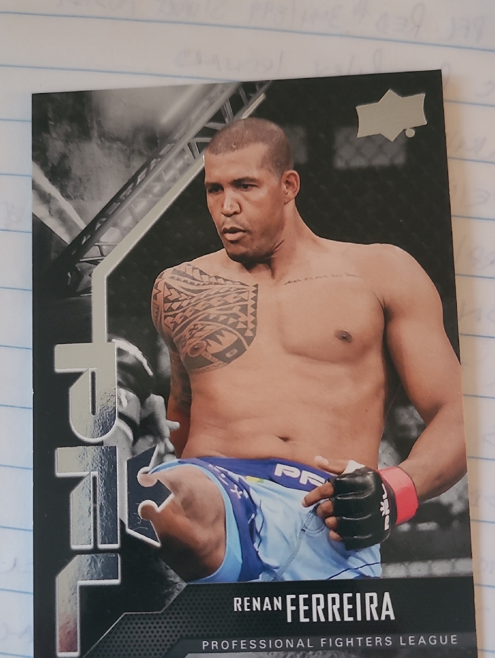 Renan Ferreira MMA Trading Card - Blue Shorts